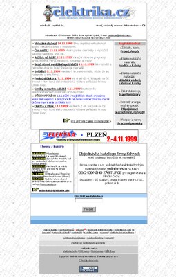 Ukázka tehdejší stránky