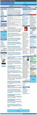 Plánovaný design stránky