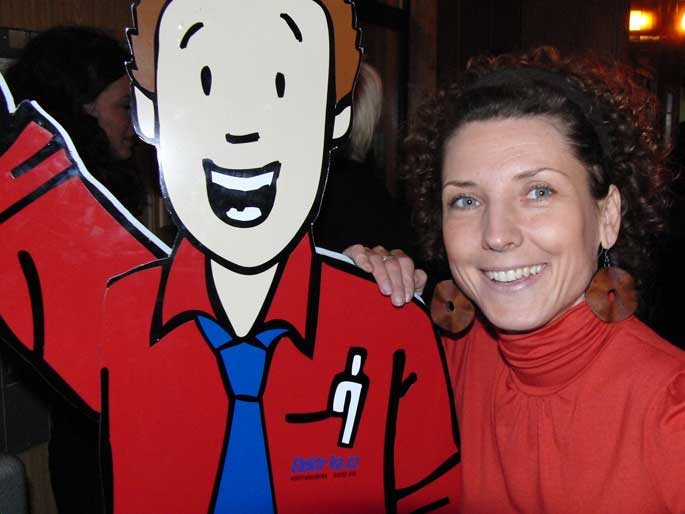 Maskot Elektronožka se Simonou Elsnerovou (Produkční)