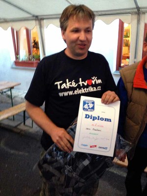 Druhé místo v minigolfu 