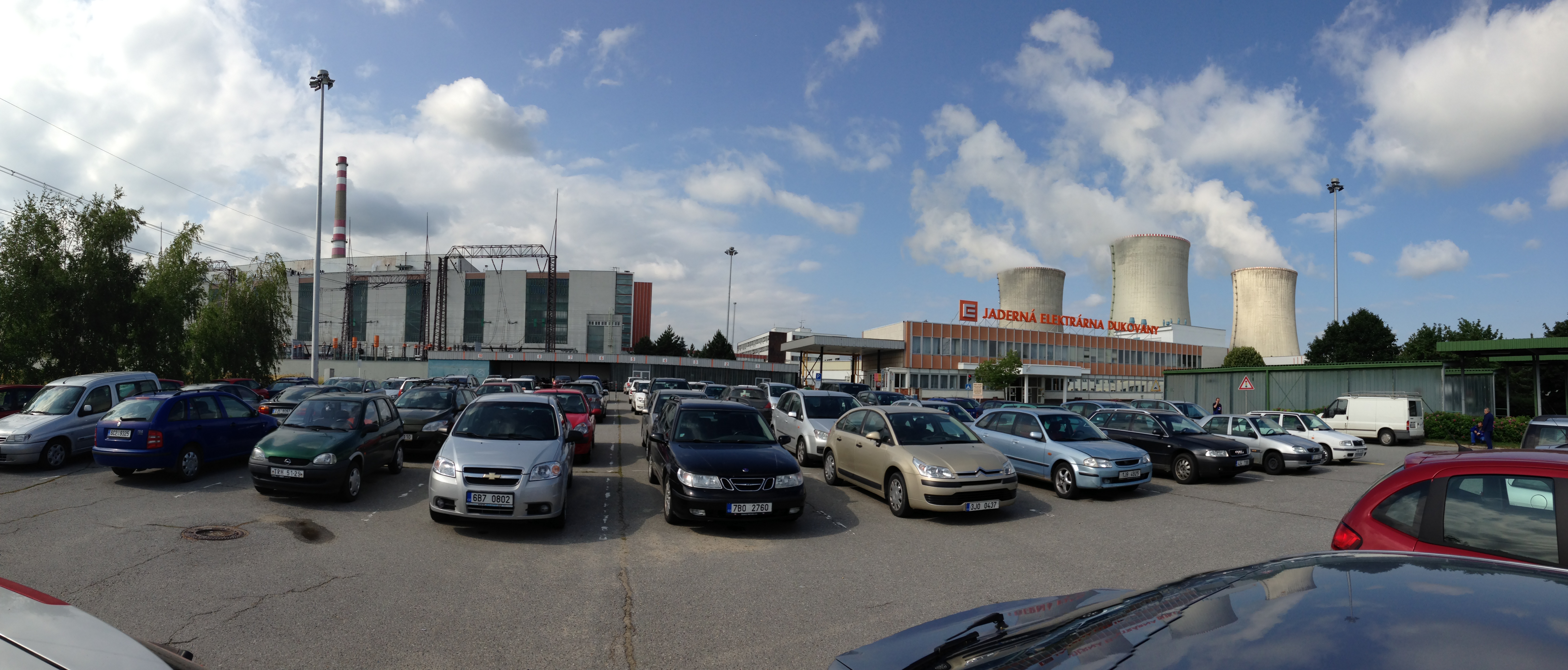 Dukovany 11.7. 2013 venkovní panorama