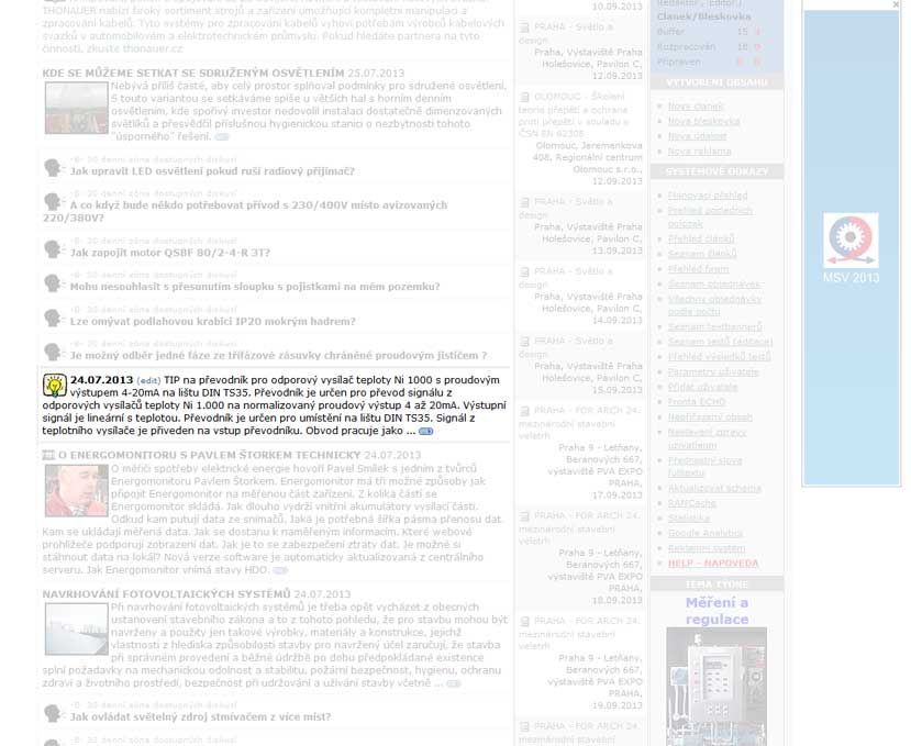 Umístění miniZPRÁVY